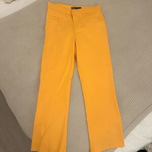 Zara flare crop pants “tangerine”